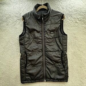Finisterre SDS Insulation Puffer Vest Womens Medium Black Quilted Zip Up